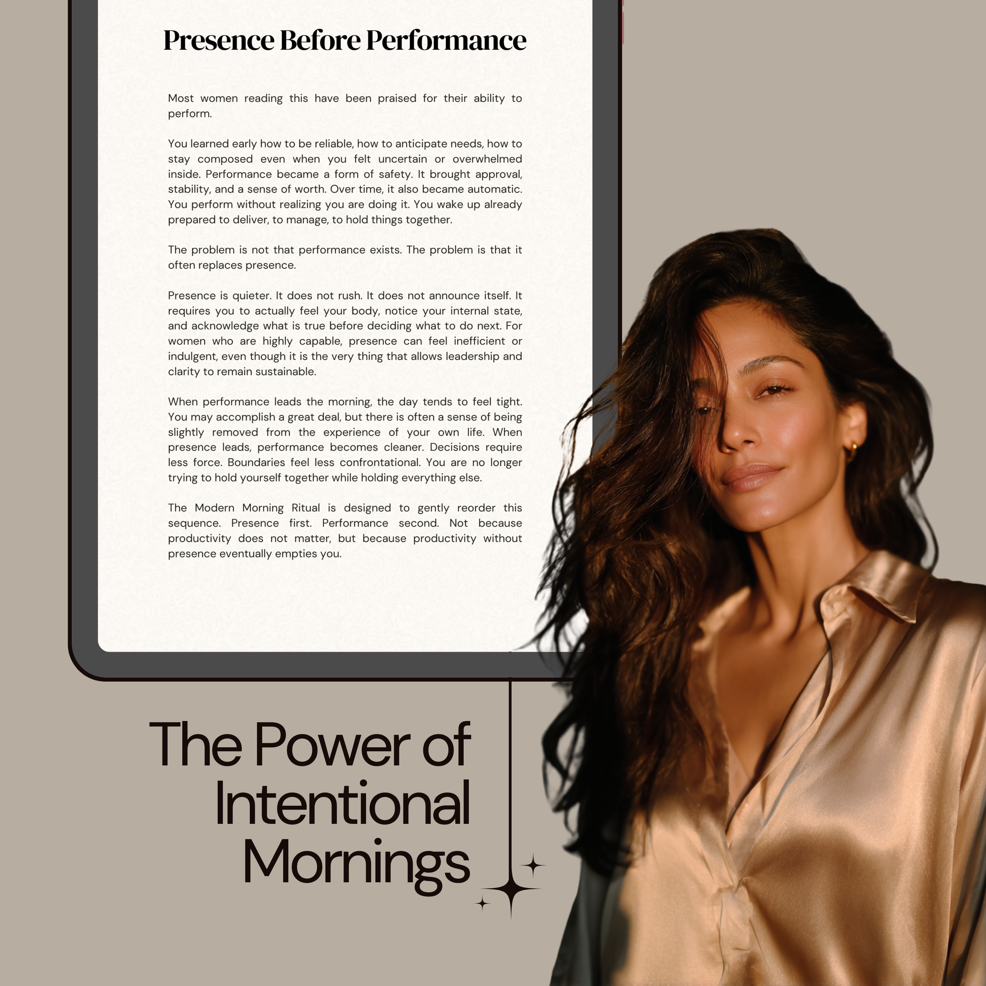 The Modern Feminine Morning Ritual: A 26-Page Grounding Practice for Mindset & Intention
